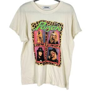 Daydreamer Poison Talk Dirty To Me Tour Tee Short Sleeve Large Cream